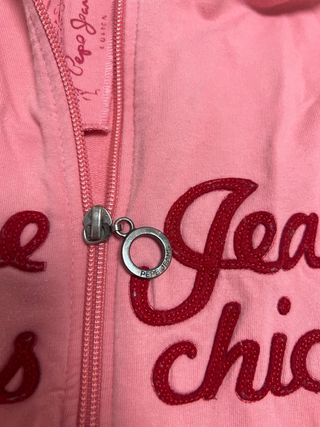 Sudadera Pepe Jeans rosa con cremallera