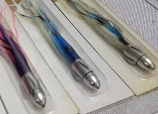 LOTE 5 PULPOS CABEZAS GIRATORIAS CURRICAN PESCA