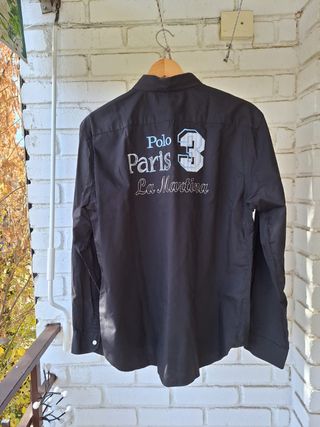 Camisa La Martina Negra Talla XL