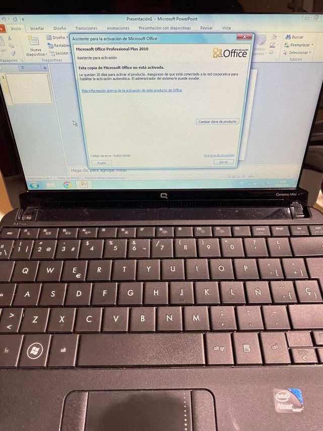 Mini Computer Portatile Compaq Nero