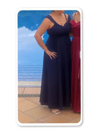 Vestido azul, talla M