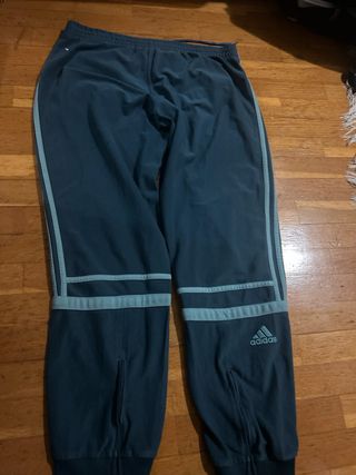 Pantalón Adidas azul tiro bajo