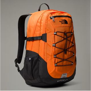 Mochila The North Face Naranja y Negra