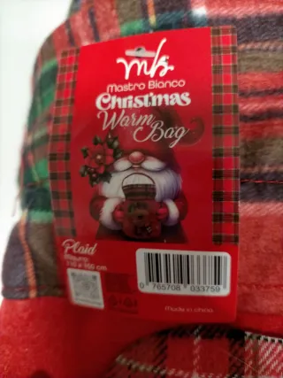 Sacchetto regalo Natale con renna plaid