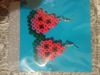 Pendientes artesanales de sandía