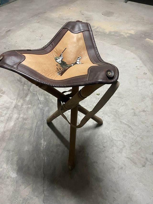 Silla de cazador de cuero