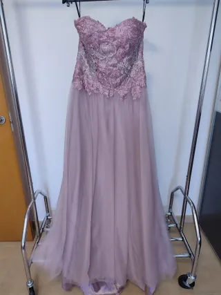 Vestido de fiesta rosa/morado nuevo T.42