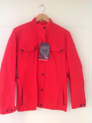 Chaqueta de moto roja Dainese