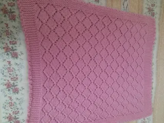 2 scialletti fatti a mano in lana e filo