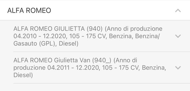 Dischi Brembo 08.9460.41 Alfa Romeo Giulietta