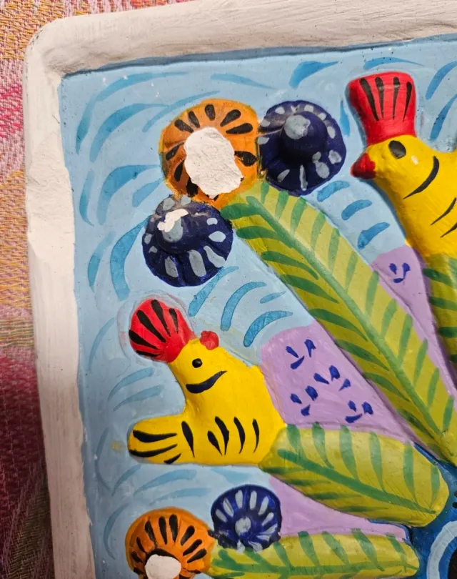 Cuadro Decorativo de Yeso Arte Latinoamericano