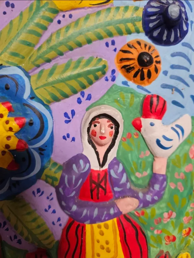 Cuadro Decorativo de Yeso Arte Latinoamericano