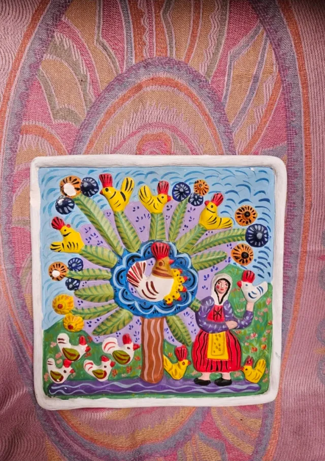 Cuadro Decorativo de Yeso Arte Latinoamericano