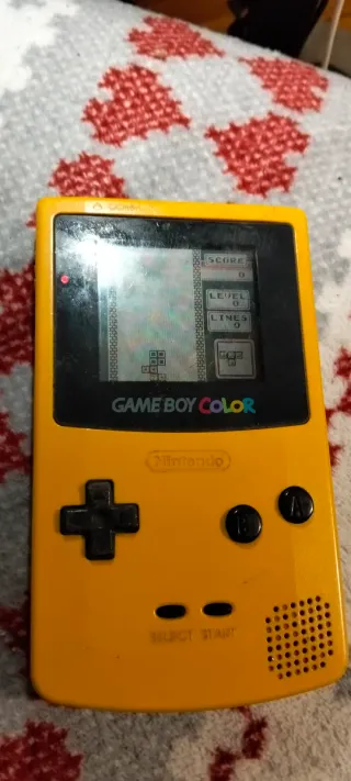 Game Boy Color Giallo + Cartuccia Tetris