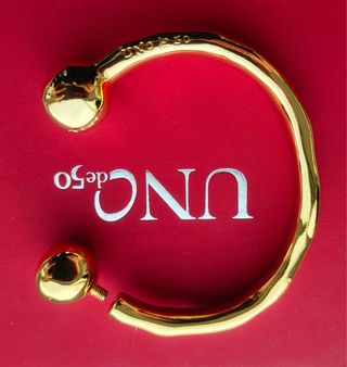 Pulsera UNO DE 50 Dorada Bolas