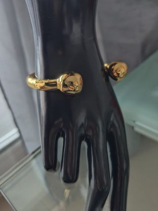 Pulsera UNO DE 50 Dorada Bolas