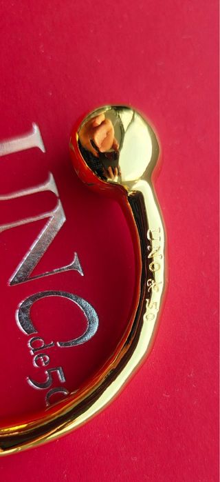 Pulsera UNO DE 50 Dorada Bolas