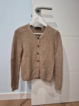 Chaqueta Zara Beige Punto