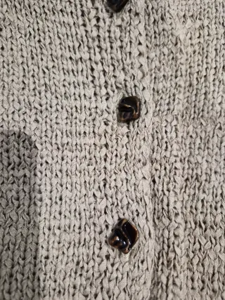 Chaqueta Zara Beige Punto