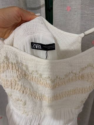Vestido blanco Zara