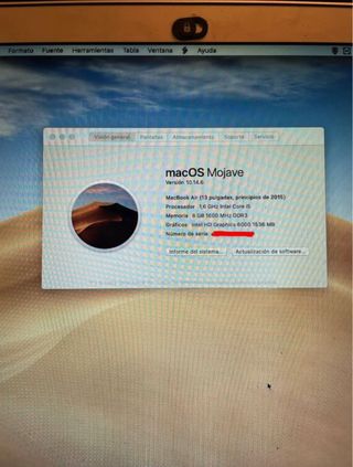 MacBook Air 13 2015 Intel Core i5 8GB RAM