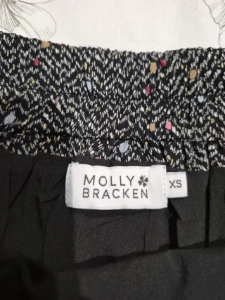 Falda Molly Bracken Negra Multicolor