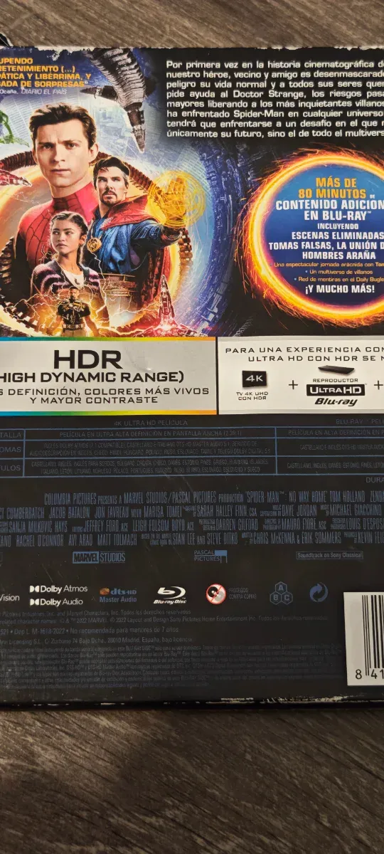 Spider-Man No Way Home 4K UHD Edición Metálica