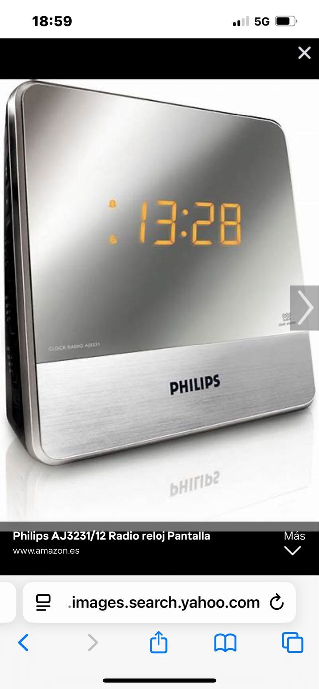Radio Despertador Espejo Philips AJ3231