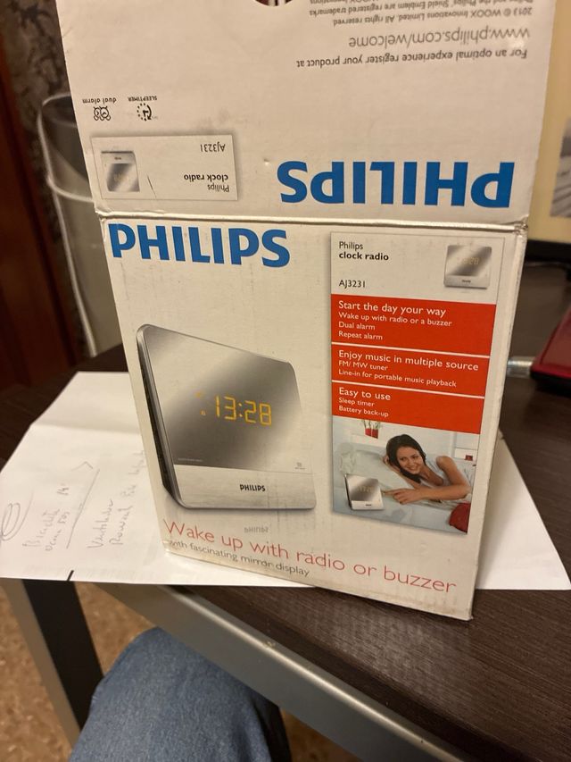 Radio Despertador Espejo Philips AJ3231