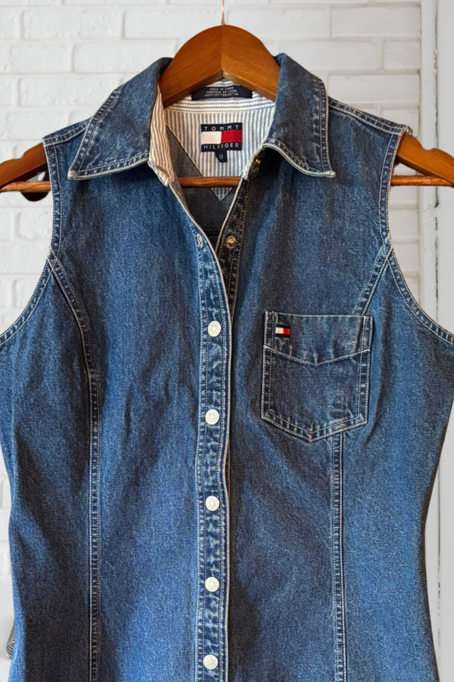 TOMMY HILFIGER Denim Dress • Talla 8