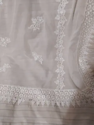 Manteleta Huertana Blanca