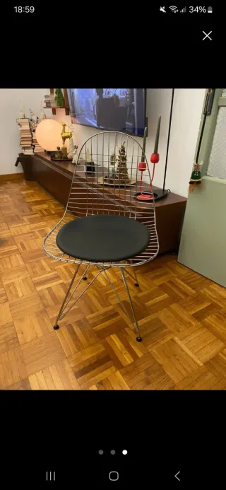 Silla estilo vitra chair Wire DKR