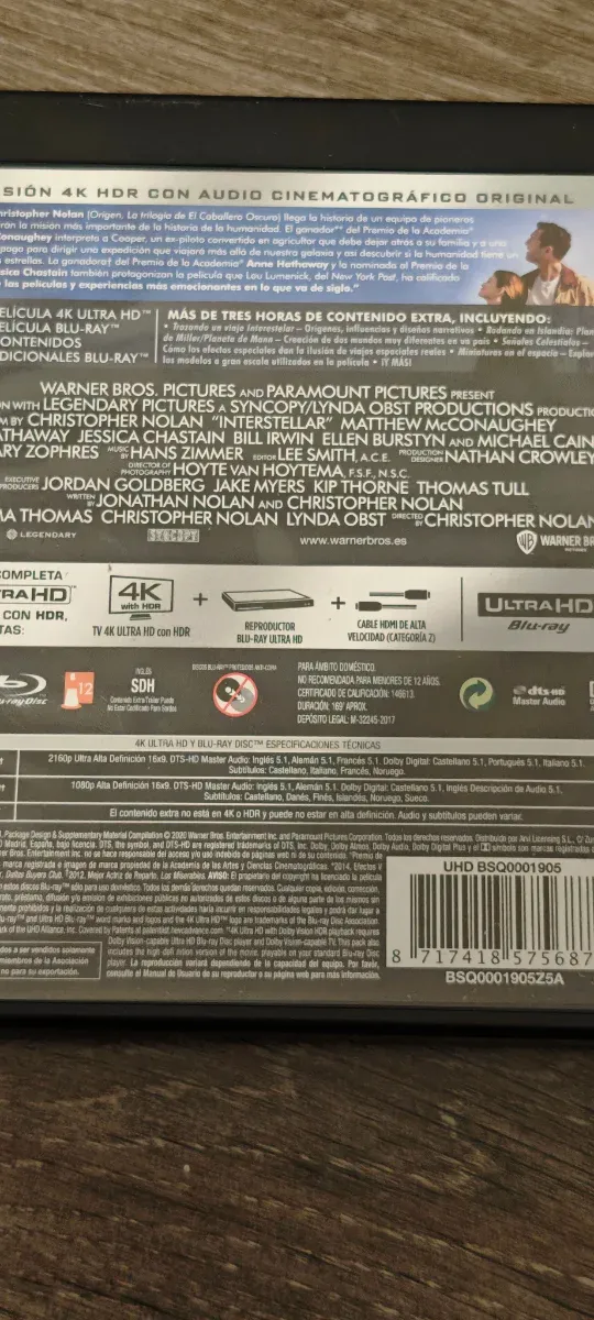 Interstellar 4K Ultra HD Blu-ray