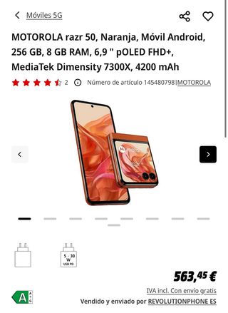 Motorola Razr 50 nuovo di zecca