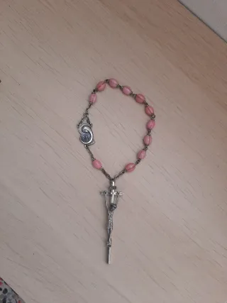Rosario de pulsera plata