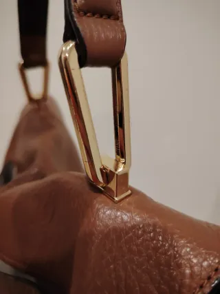 Borsa Coccinelle Pelle Saffiano Marrone