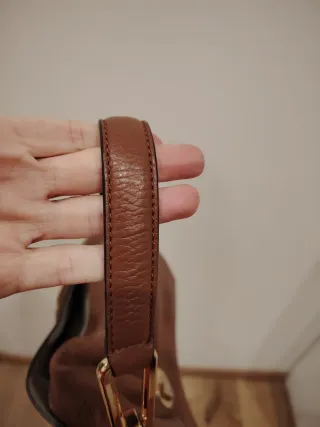 Borsa Coccinelle Pelle Saffiano Marrone