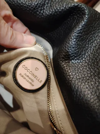 Borsa Coccinelle Pelle Saffiano Marrone