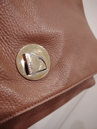 Borsa Coccinelle Pelle Saffiano Marrone