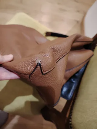 Borsa Coccinelle Pelle Saffiano Marrone