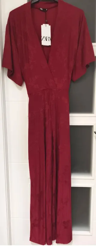 Mono Zara rojo mujer