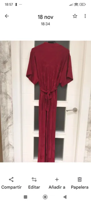 Mono Zara rojo mujer