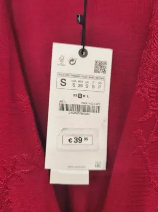 Mono Zara rojo mujer