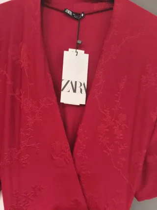 Mono Zara rojo mujer