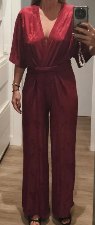 Mono Zara rojo mujer