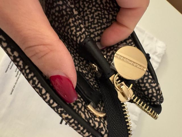 Borbonese borsa tracolla originale marrone/nera op