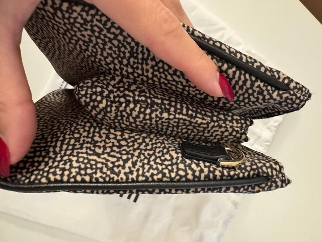 Borbonese borsa tracolla originale marrone/nera op