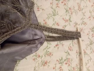 Abito donna lungo argento