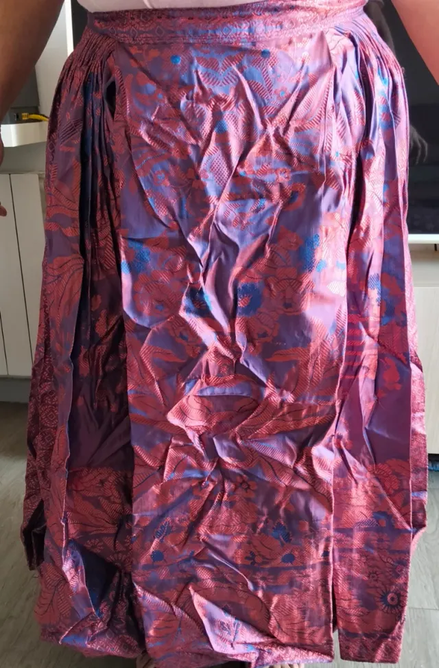 Falda baturra larga estampada talla única