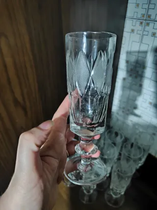 Set 12 Flute Champagne Vetro